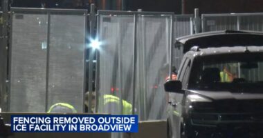 ICE Chicago news: Crews dismantle fence surrounding Broadview ICE facility to meet judge's order
