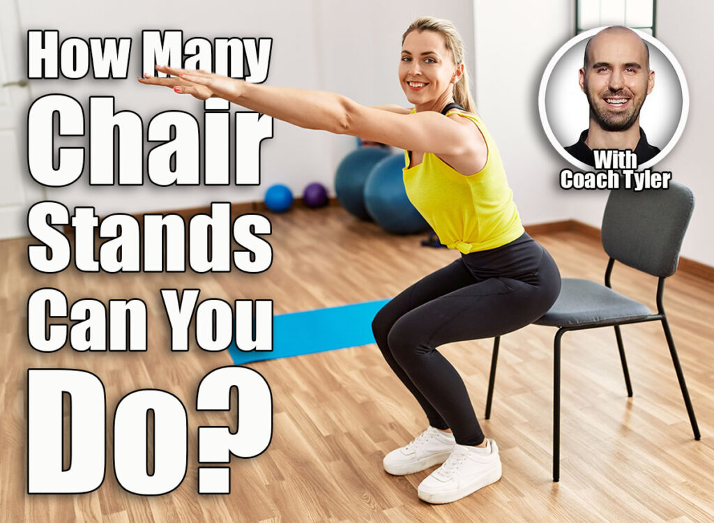 Young blonde girl smiling happy training at sport center. If You Can Do This Many Chair Stands After 50, Your Leg Strength Is Elite. Cover