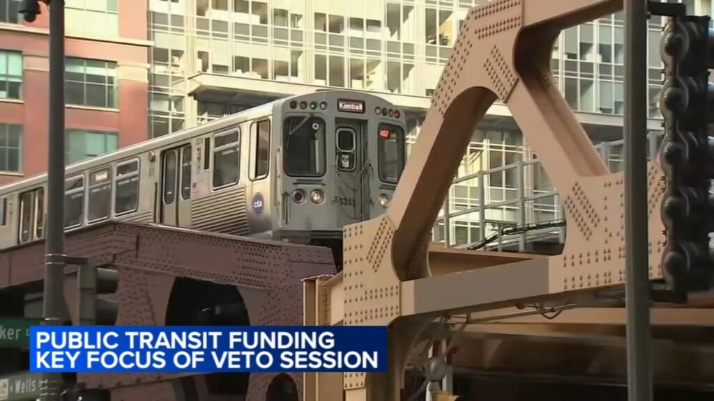Illinois lawmakers could take up RTA funding bill in veto session in Springfield as transit agency faces fiscal cliff