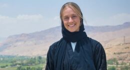 Jess Davis during her visit to Afghanistan in 2025.