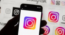 FILE - The Instagram logo is seen on a cell phone in Boston, Oct. 14, 2022. (AP Photo/Michael Dwyer, File)