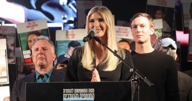 Ivanka Trump addresses crowd at rally in Tel Aviv