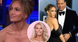 Jennifer Lopez stonewalls Andy Cohen's question about her ex A-Rod's texting scandal with 'Southern Charm' star Madison LeCroy: "I'm done with that"