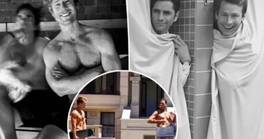 John Stamos and Glen Powell bare it all in ‘Full House’ alum’s stripped-down birthday tribute: ‘Have mercy’