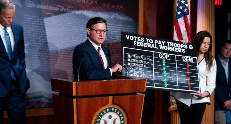 Johnson says Democrats are to blame for looming lapse in military pay