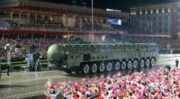 Kim Jong Un shows off 'most powerful' ballistic missile as foreign leaders watch North Korea military parade