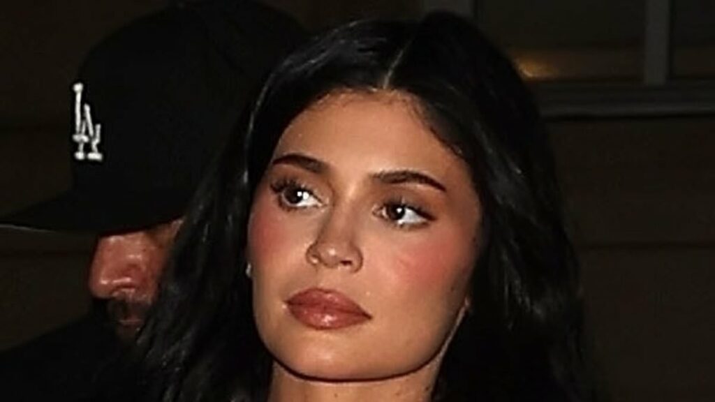 Kylie Jenner flashes sculpted midriff with Rosalia for dinner in Paris