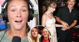 Kylie Kelce reacts to Taylor Swift's raunchy 'Wood' song about brother-in-law Travis