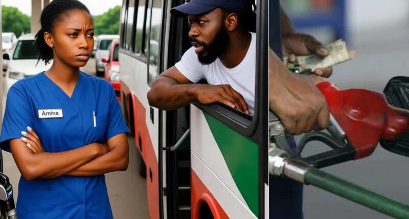 Lady shares hilarious reason fuel attendant refused selling to bus driver