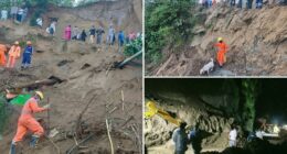 Landslide hits a bus in northern India, killing at least 15 people