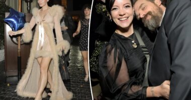 Lily Allen throws yet another jab at ex David Harbour with cheeky album release party gifts