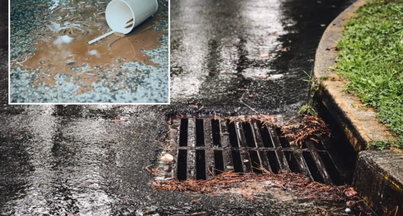 London woman fined 150 pounds for pouring splash of coffee down storm drain before hopping onto bus