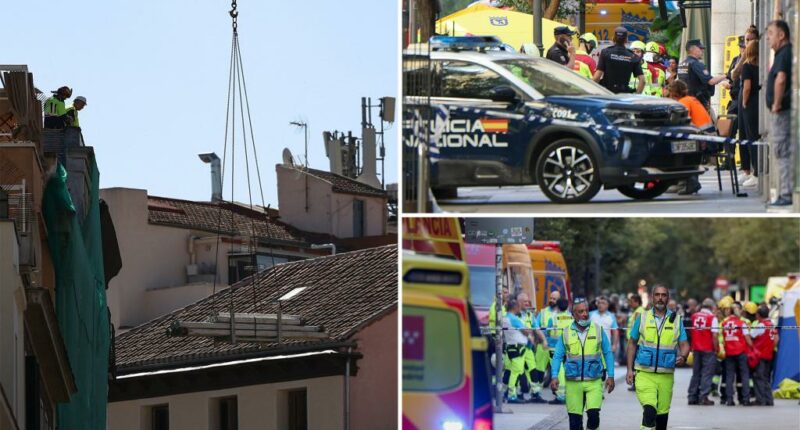 Madrid building collapse leaves four people dead