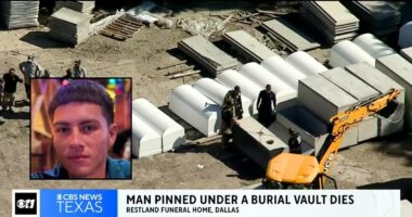 Man crushed by burial vault leaves voicemail for wife