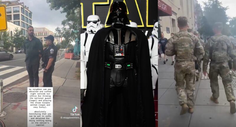 Man detained after playing Star Wars 'Imperial March' as National Guard members walked by, lawsuit states