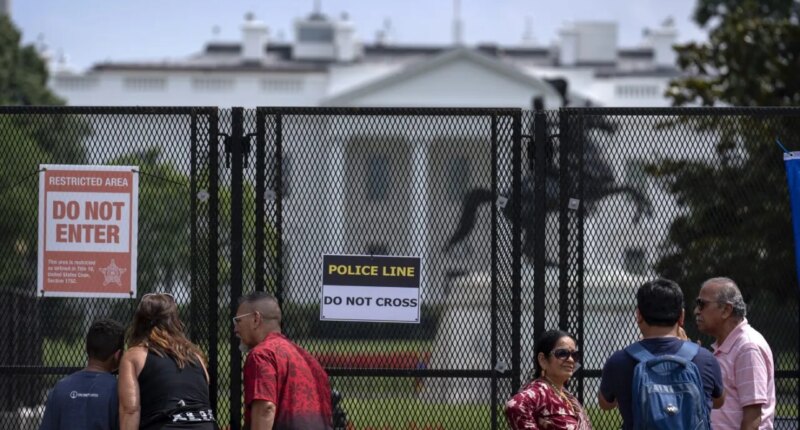 Man taken into custody after driving car into White House gate: Secret Service