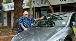 A man was struck by a suspected meteorite while driving on a remote highway in South Australia, leaving experts completely baffled.