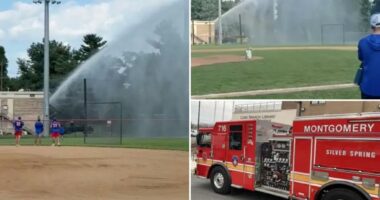 Maryland firefighters charged after flooding baseball field with truck hose during long-running feud