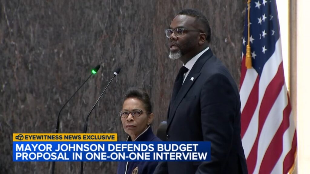 Mayor Brandon Johnson defends budget proposal in ABC7 Chicago exclusive interview, saying taxes on businesses needed