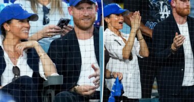Meghan Markle and Prince Harry enjoy date night at Dodgers’ World Series game