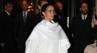 Meghan Markle pictured in Paris for Fashion Week at Balenciaga show