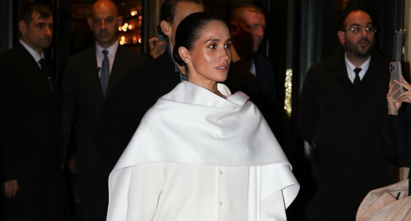 Meghan Markle pictured in Paris for Fashion Week at Balenciaga show