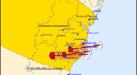 A severe thunderstorm warning for Sydney on October 17.