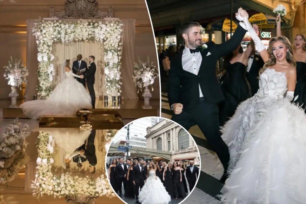 NYC bride basks in dream wedding at Grand Central — the iconic hub's first in more than a decade: 'The best party ever'