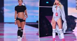 Nepo babies Lila Moss and Iris Law get sporty at Victoria’s Secret Fashion Show 2025