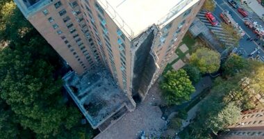 New York City high-rise apartment building suffers partial collapse