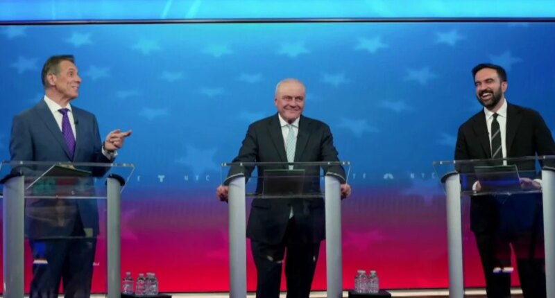 New York mayoral candidates face off in heated debate