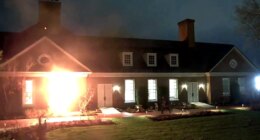 New surveillance video shows Pennsylvania governor's mansion arson attack