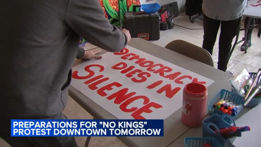 'No Kings' protest Chicago: Demonstrators preparing to gather downtown in Grant Park on Saturday to oppose Trump administration