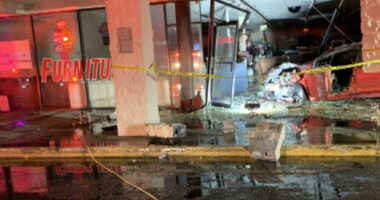 Northside store owner faces loss after car crash fire