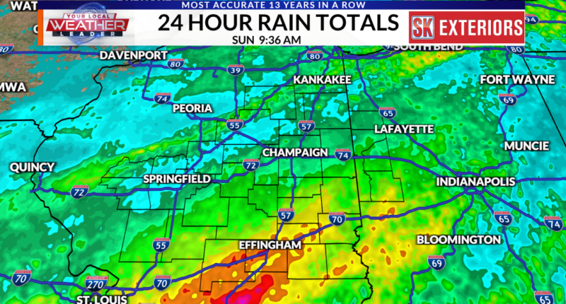 October 18th – 19th Rainfall Totals