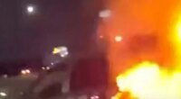 Officer pulls woman from a burning car in Texas