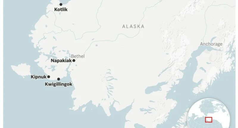 Officials airlift evacuees to safety after the remnants of Typhoon Halong devastate Alaska villages