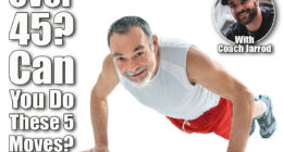 senior man doing push-ups exercise in gym. Over 45? If You Can Master These 5 Basic Exercises, Your Body Is Decades Younger. Cover