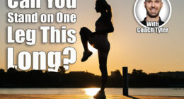 Silhouette of unrecognizable runner female exercising and stretching legs before running or working out on beautiful summer sunset or morning. Sportswoman exercising in sunlight of summer morning. Over 45? If You Can Stand on One Leg This Long, Your Balance Is Stronger Than Most. Cover