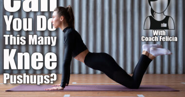 Fit woman doing push ups from knees. Over 50? If You Can Do This Many Knee Pushups, Your Upper Body Is Stronger Than Most. Cover