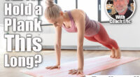 fitness, sport and yoga concept - young woman doing high plank exercise on mat at home. Over 50? If You Can Hold a Plank for This Long, Your Core Is Stronger Than Most. Cover
