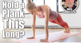 fitness, sport and yoga concept - young woman doing high plank exercise on mat at home. Over 50? If You Can Hold a Plank for This Long, Your Core Is Stronger Than Most. Cover