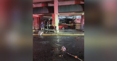 Owner faces $25K repair bill after teens allegedly drove stolen car into store