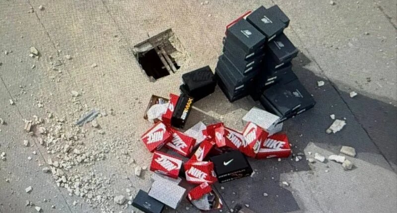 PHOTOS: Thieves cut through roof, steal hundreds of shoes in Florida mall heist