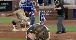 Padres beside themselves after controversial strikeout call