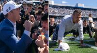 Pete Hegseth helps set world record at Navy football game for most people doing pushups at same time