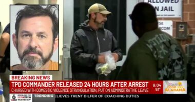 Police captain out on bond after allegedly strangling woman