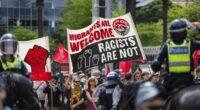 March for Australia rally in Melbourne. Photograph by Paul Jeffers The Age NEWS 19 Oct 2025