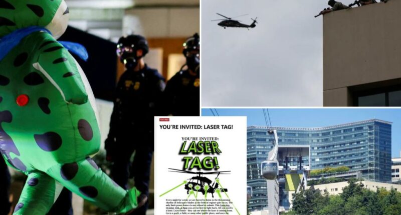 Portland emergency helicopters divert from hospital over laser party ICE threats