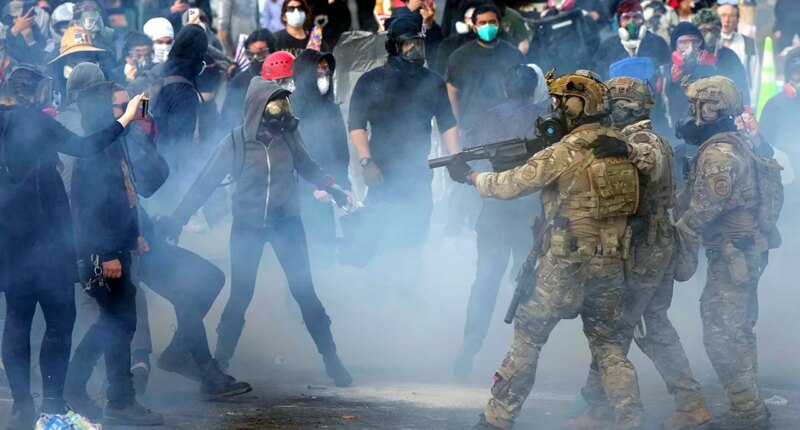 Portland police accuse federal troops of inflaming anti-ICE protests, which city claims have not been violent